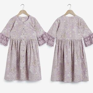 Utsa cotton blend girls dress wise 7/8
